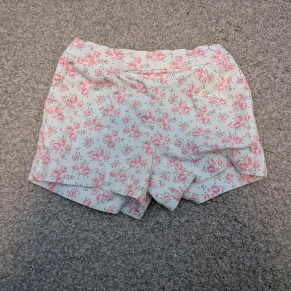 3 For $18 Janie and Jack Pink Floral Kids Shorts - Picture 2 of 7